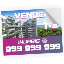 4 Autocolantes Vinil 800 x 600 mm - Impressão Digital