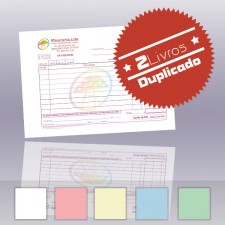 2 Livros Faturas A5 Duplicado (50x2)